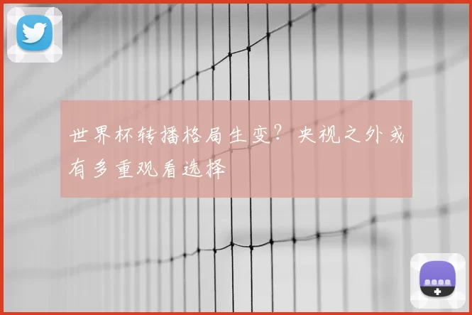 世界杯转播格局生变?央视之外或有多重观看选择