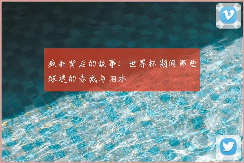 疯狂背后的故事:世界杯期间那些球迷的赤诚与泪水